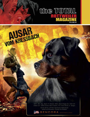 Subscribe to receive our next upcoming issue; Total Rottweiler Magazine Volume 49